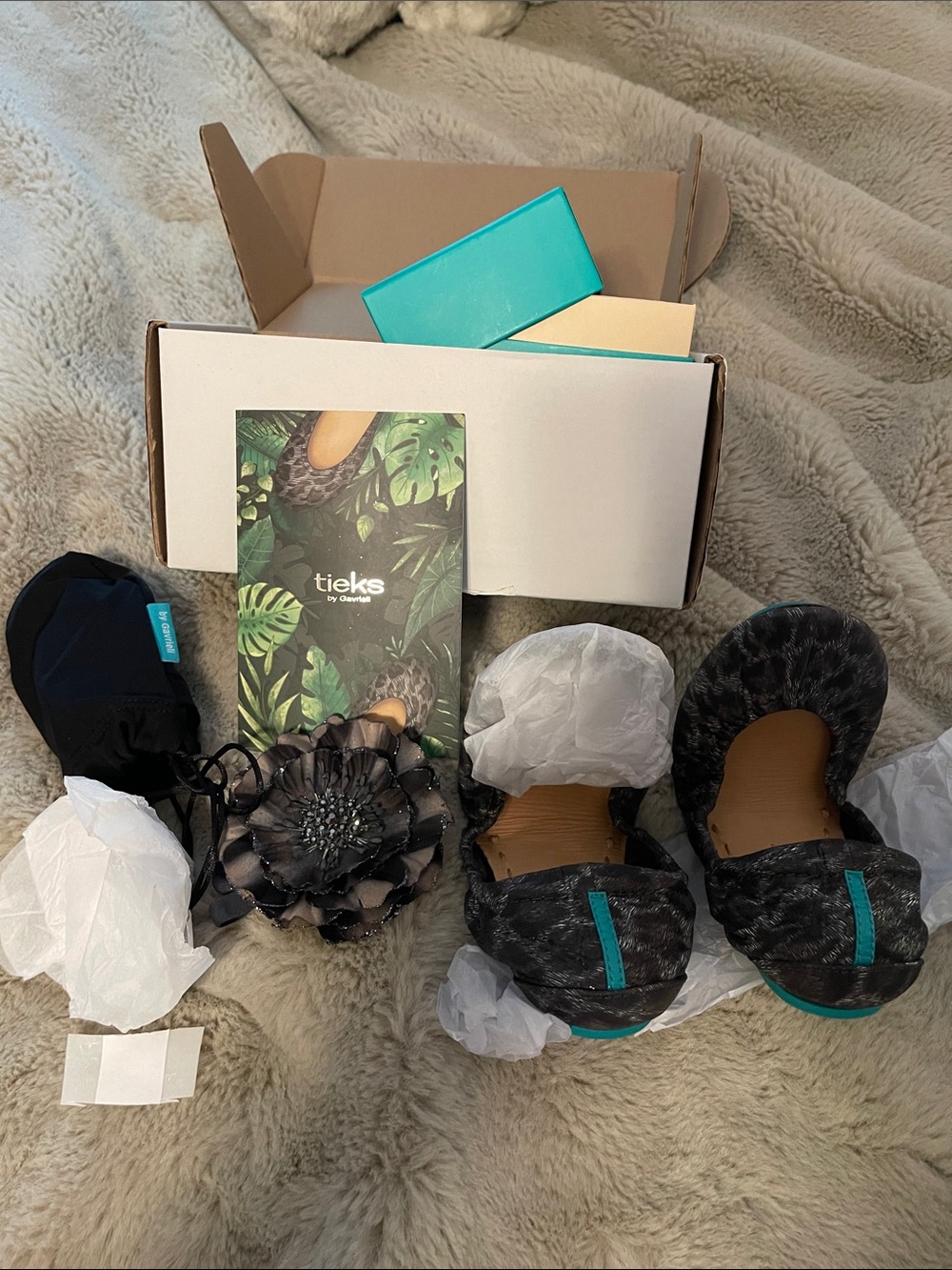NIB Limited Black Leopard Tieks in size 7 NEW HTF - no longer available